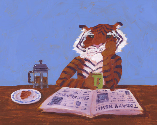 Tiger with Croissant