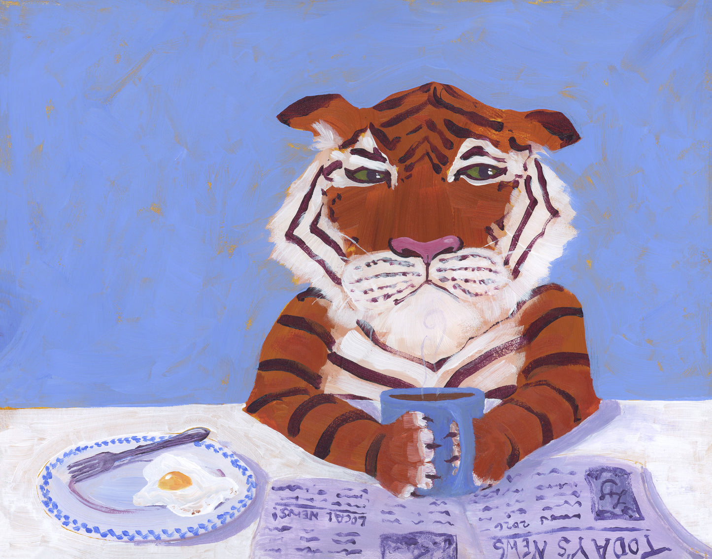 Tiger with Egg